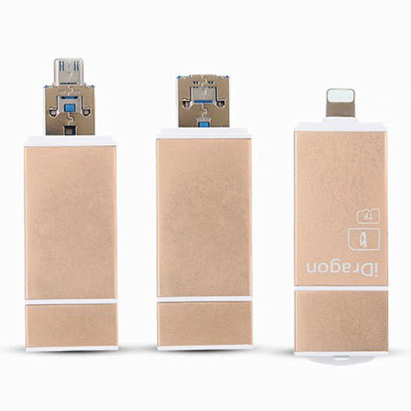 Metal 3 in 1 Lightning/Micro USB/USB 2.0 OTG Memory Card Reader SD Micro SD/SDXC/SDHC TF For IOS iPhone 5/6/7/8 Android 8pin
Metal 3 in 1 Lightning/Micro USB/USB 2.0 OTG Memory Card Reader SD Micro SD/SDXC/SDHC TF For IOS iPhone 5/6/7/8 Android 8pin