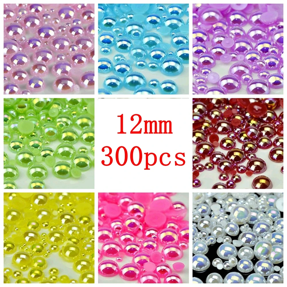 New Design Free Shipping Size 12mm AB Color 300Pcs/lot Imitation Pearls Half Round Flatback Beads DIY Decoration
New Design Free Shipping Size 12mm AB Color 300Pcs/lot Imitation Pearls Half Round Flatback Beads DIY Decoration