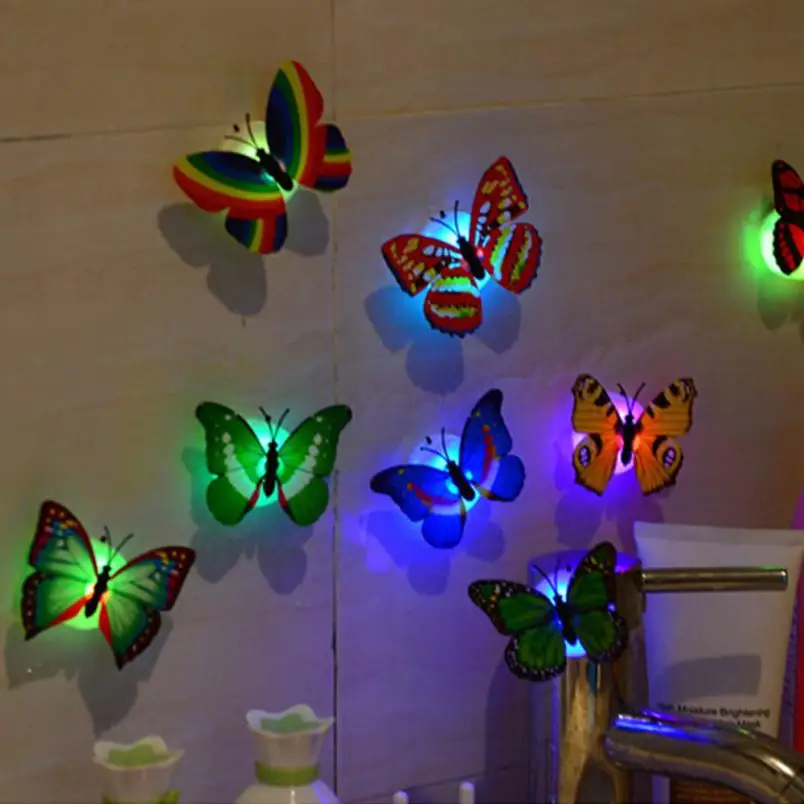 2018 10 Pcs Wall Stickers Butterfly LED Lights Wall Stickers 3D House Decoration sw0509
2018 10 Pcs Wall Stickers Butterfly LED Lights Wall Stickers 3D House Decoration sw0509