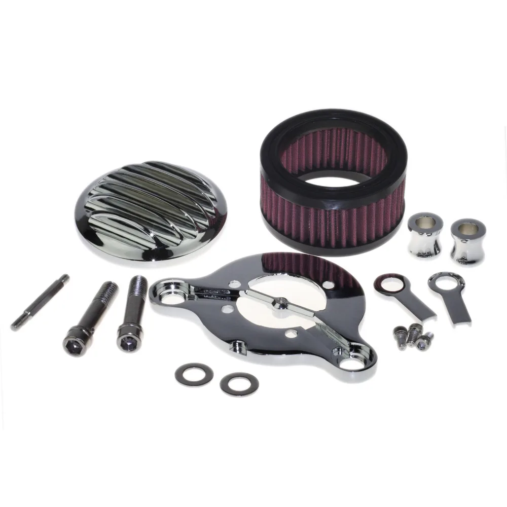 Motorcycle Aluminum Chrome Rough Crafts Air Cleaner Intake Filter System Kit For Harley Sportster XL883 XL1200 1988-2016 Custom
Motorcycle Aluminum Chrome Rough Crafts Air Cleaner Intake Filter System Kit For Harley Sportster XL883 XL1200 1988-2016 Custom