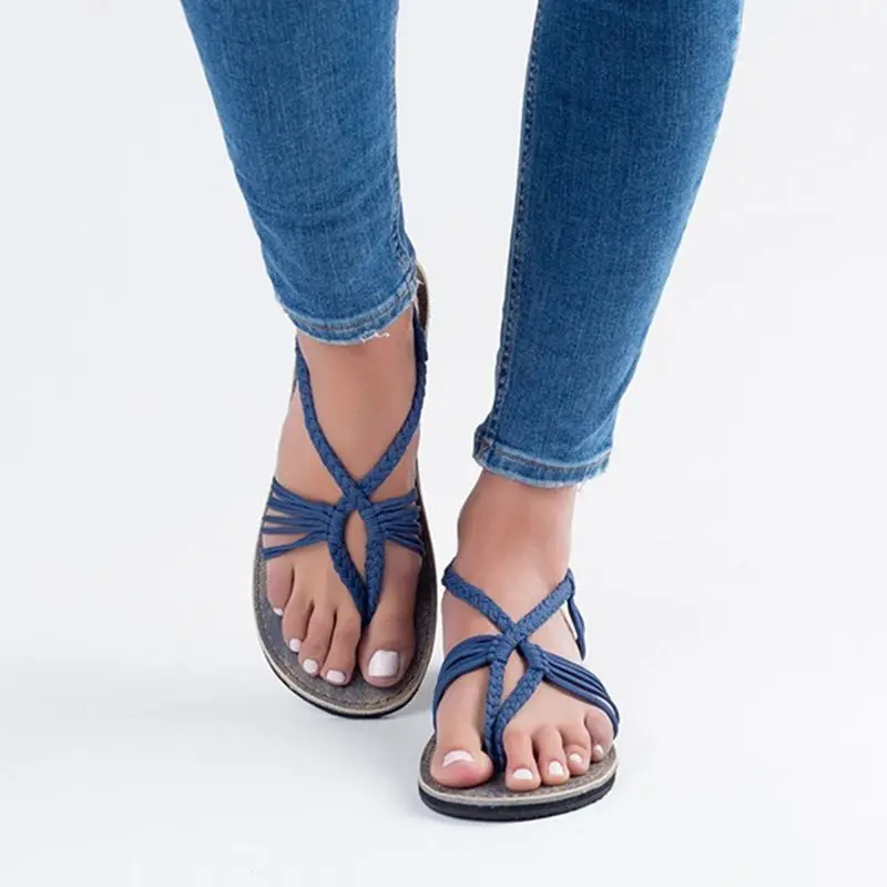 Summer fashion hand-knit flat sandals, fashion wild casual non-slip ladies sandals 2019 new Lightweight and comfortable women's
Summer fashion hand-knit flat sandals, fashion wild casual non-slip ladies sandals 2019 new Lightweight and comfortable women's
