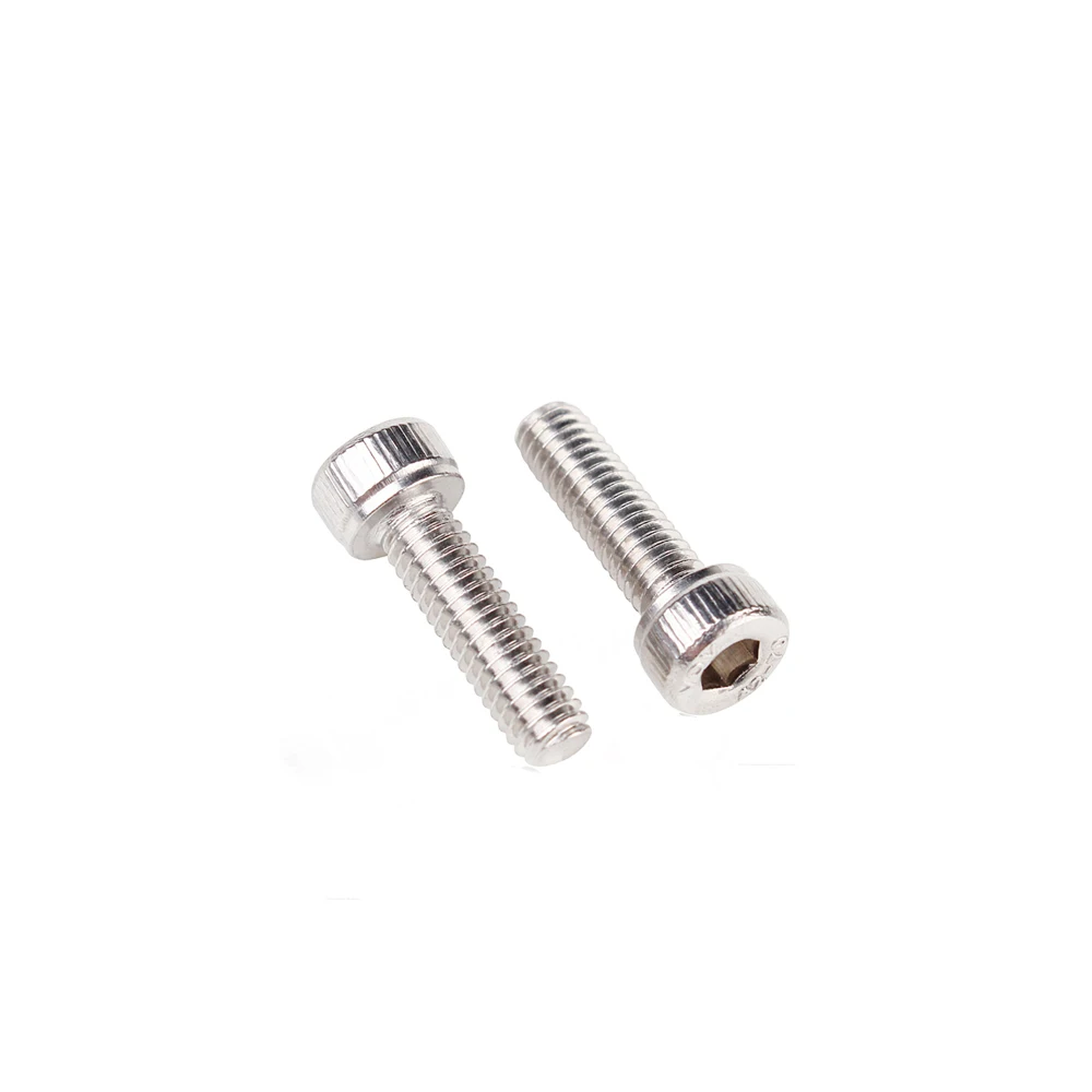 

M2 Stainless Steel Screws Allen Hex Socket Head Screw Bolt Fastener M2*3/4/5/6/8/10/12mm/16mm/20mm/25mm/30mm/32mm/35mm/38mm/40mm