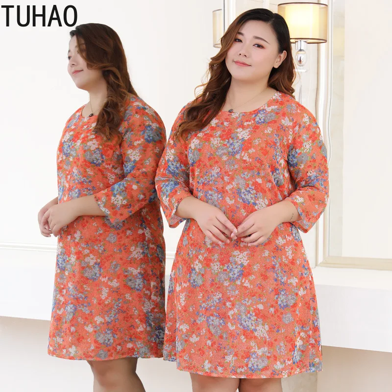 TUHAO Runway Hollow Out Women Dress Plus Size 10XL 9XL 8XL Elegant Party Dresses Orange Print Dress Vintage Office Vestido
TUHAO Runway Hollow Out Women Dress Plus Size 10XL 9XL 8XL Elegant Party Dresses Orange Print Dress Vintage Office Vestido
