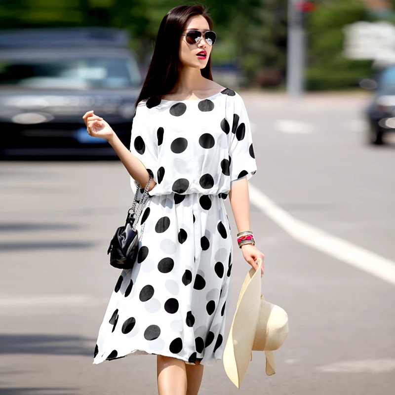 Women Summer New Customize Made Plus Size 3XS-10XL Elegant Casual High Waist Polka Dot Print Knee Length A Line Chiffon Dresses
Women Summer New Customize Made Plus Size 3XS-10XL Elegant Casual High Waist Polka Dot Print Knee Length A Line Chiffon Dresses