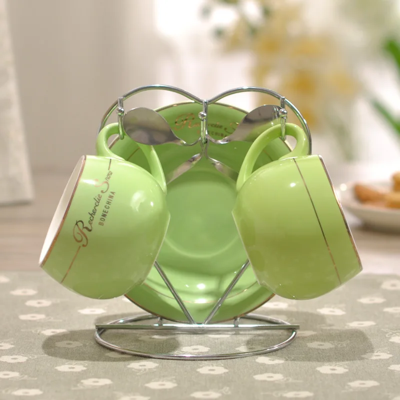 2 Pcs Ceramic High-end Color Suit Couple Cups and Saucer Set Yellow Green Orange White Bone China Coffee Cup Party Wedding Use
2 Pcs Ceramic High-end Color Suit Couple Cups and Saucer Set Yellow Green Orange White Bone China Coffee Cup Party Wedding Use