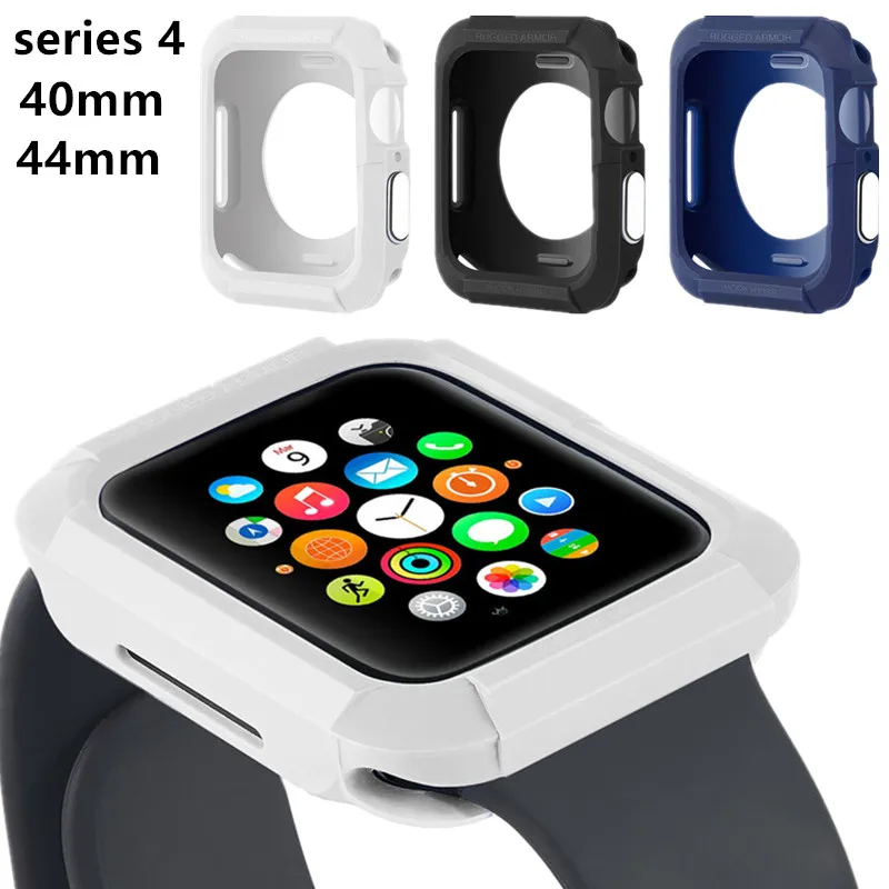 Чехол для часов apple Watch 44 мм 40 ТПУ металлический защитный чехол iWatch серии 4