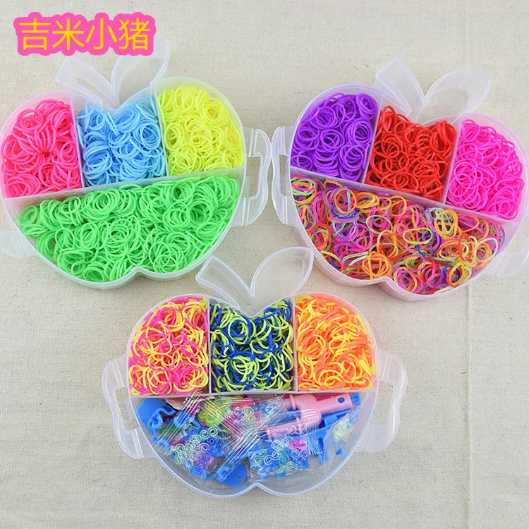 4500pcs Apple Three-tier Loom Bands Girl Gift for Children Elastic Band for Weaving Lacing Bracelets Toy Set for Diy Material
4500pcs Apple Three-tier Loom Bands Girl Gift for Children Elastic Band for Weaving Lacing Bracelets Toy Set for Diy Material