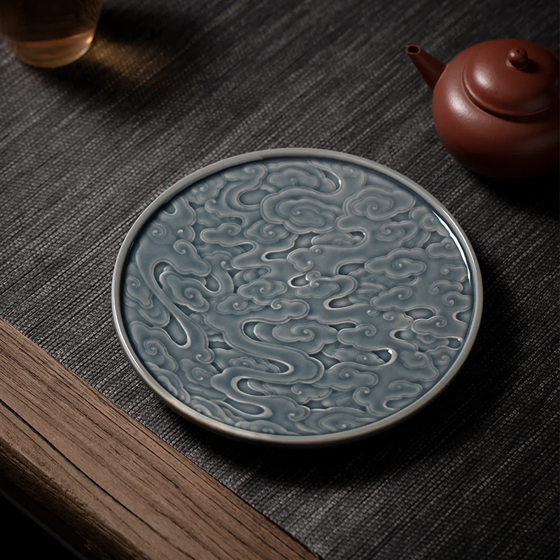 Pure Hand-carved Xiangyun Round Pot Tea Saucer Dry Tea Plate Fruit Plate Fruit Dish Ceramic Kung Fu Tea Set Chinese Tea Table
Pure Hand-carved Xiangyun Round Pot Tea Saucer Dry Tea Plate Fruit Plate Fruit Dish Ceramic Kung Fu Tea Set Chinese Tea Table