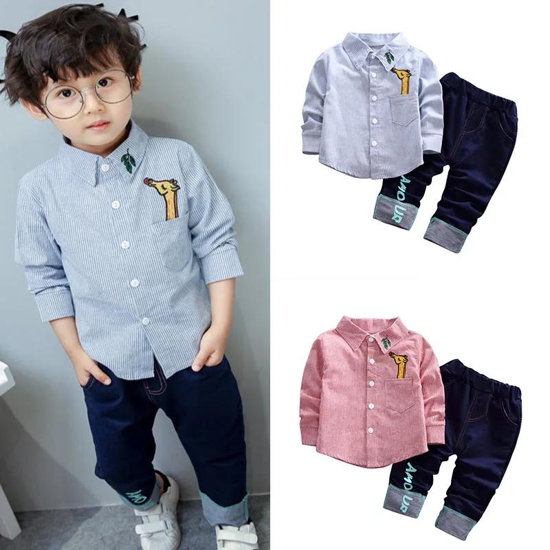 Kids Clothing Sets Spring Children Clothing Baby Clothing Sets Long Sleeve Deer Shirt Striped Tops+Long Pants Trousers
Kids Clothing Sets Spring Children Clothing Baby Clothing Sets Long Sleeve Deer Shirt Striped Tops+Long Pants Trousers