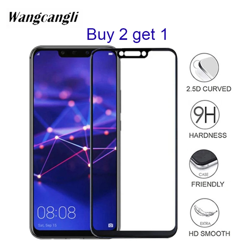 Купить 2 получить 1 закаленное стекло для Huawei P20 Pro lite Mate 20 стеклянная пленка полное