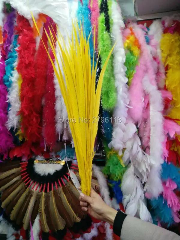 Free shipping 50 pc yellow pheasant feather, 24-28inches / 60-70cm DIY jewelry decoration, art clothing accessories
Free shipping 50 pc yellow pheasant feather, 24-28inches / 60-70cm DIY jewelry decoration, art clothing accessories