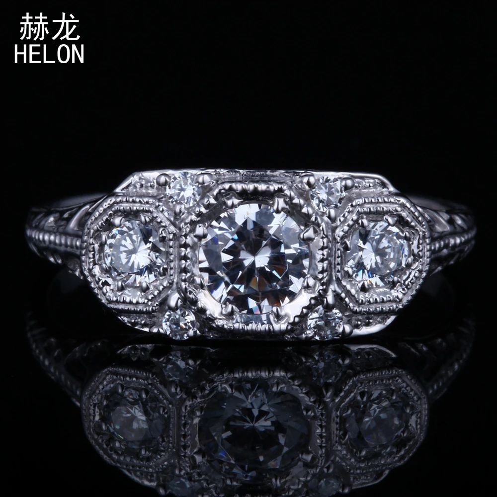 Sterling Silver 925 Vantage Art Deco Three-Stone Round AAA Graded Cubic Zirconia Engagement Wedding Ring For Women Fine Jewelry
Sterling Silver 925 Vantage Art Deco Three-Stone Round AAA Graded Cubic Zirconia Engagement Wedding Ring For Women Fine Jewelry