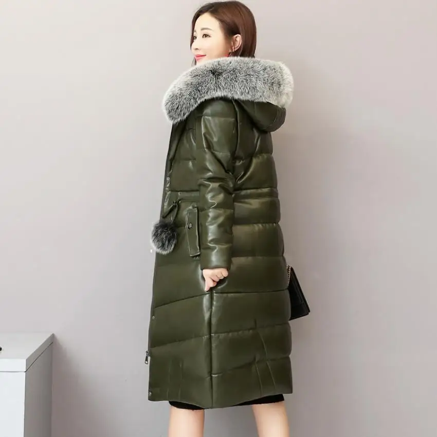 Winter fashion brand big fox fur collar hooded 90% duck down coat female real leather oversize longer thicker down parkas wq769
Winter fashion brand big fox fur collar hooded 90% duck down coat female real leather oversize longer thicker down parkas wq769