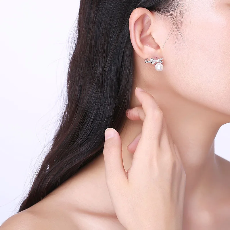 Lovely Bowknot Crystals From Swarovski Pearls Stud Earrings Real S925 Silver For Women Top Quality Engagement Fine Jewelry Gift
Lovely Bowknot Crystals From Swarovski Pearls Stud Earrings Real S925 Silver For Women Top Quality Engagement Fine Jewelry Gift