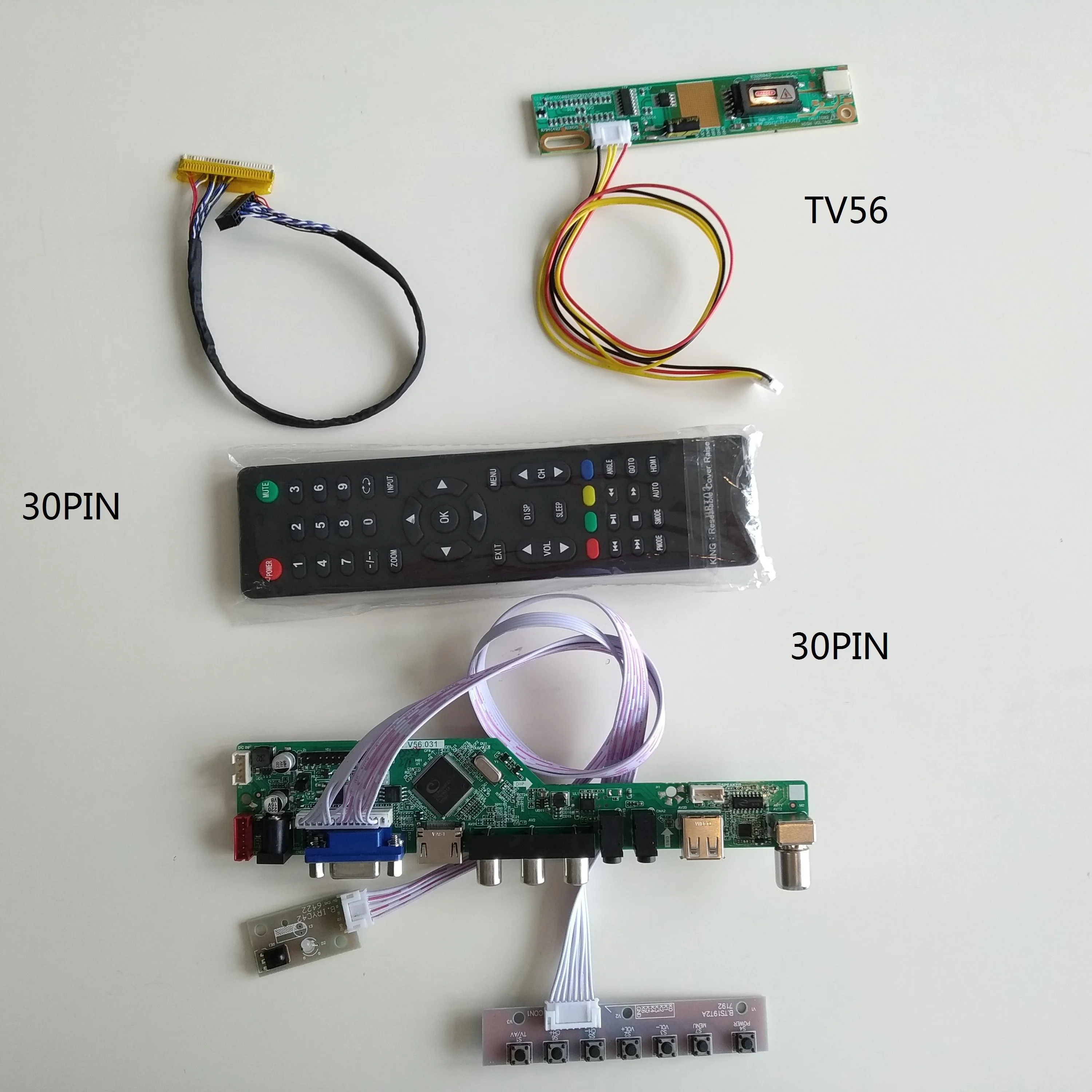 ТВ HDMI совместимый AV VGA USB аудио ЖК светодиодный контроллер драйвер платы комплект