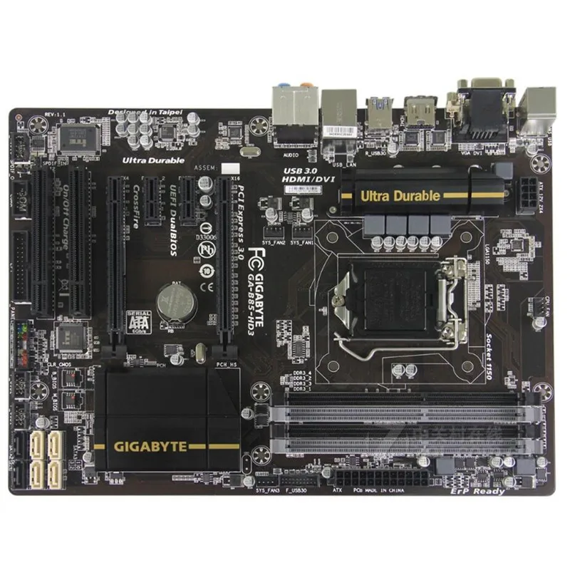 Для Gigabyte GA B85 HD3 оригинальная б/у рабочего стола материнской платы LGA 1150 i3 i5 i7 DDR3 32G