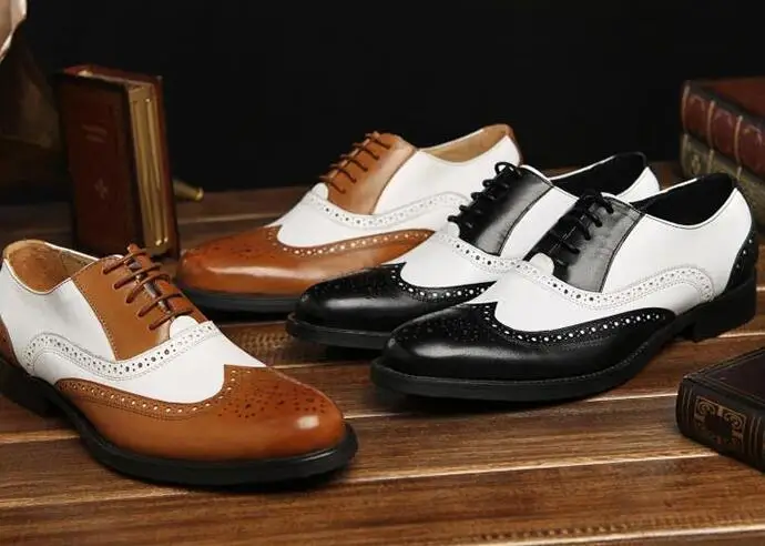 Brogue dress shoes men mix colour genuine leather lace up breathable moccasins patchwork smart casual low heel carved brogue
Brogue dress shoes men mix colour genuine leather lace up breathable moccasins patchwork smart casual low heel carved brogue