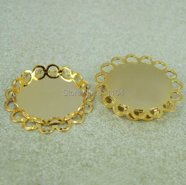 Blank Double Layer Round Hollow Lace Loops Pendant Trays Bases Golden tone Plated Cameo Cabochons Connectors Findings Settings
Blank Double Layer Round Hollow Lace Loops Pendant Trays Bases Golden tone Plated Cameo Cabochons Connectors Findings Settings