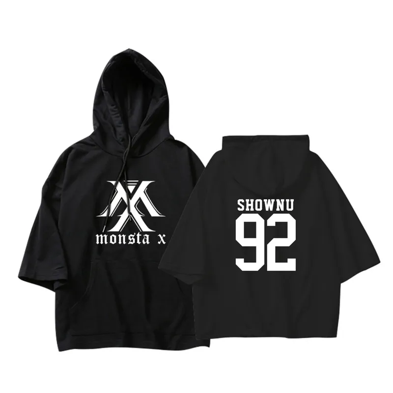 BF KPOP в Корейском стиле хип-хоп монста х м вонхо MINHYUK хлопок тонкий три четверти