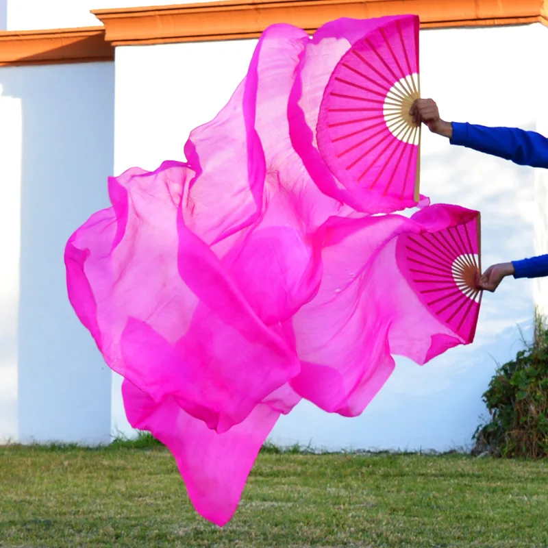 2016 High selling 100% Real Silk Veils 1 Pair handmade women Quality Silk Belly Dance Fan Dance rose red Colors 180*90 cm
2016 High selling 100% Real Silk Veils 1 Pair handmade women Quality Silk Belly Dance Fan Dance rose red Colors 180*90 cm