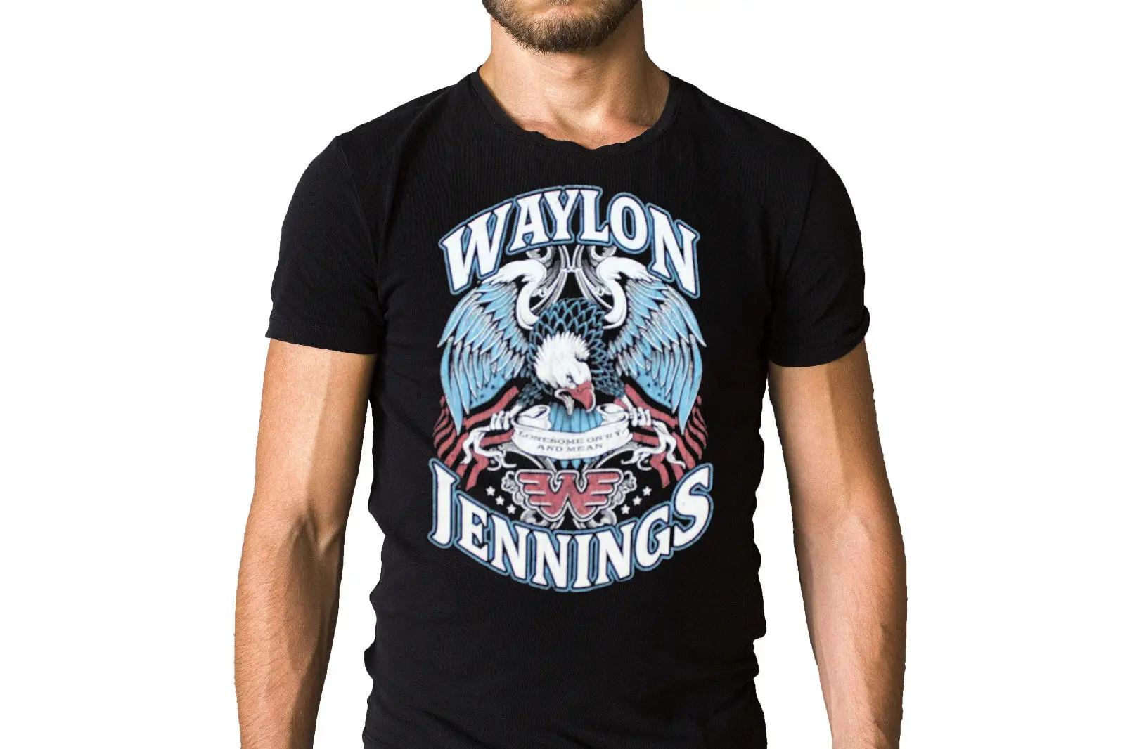 Футболка Waylon Jennings модель on'Ry и Mean 1976 в стиле песни новые футболки Забавные топы