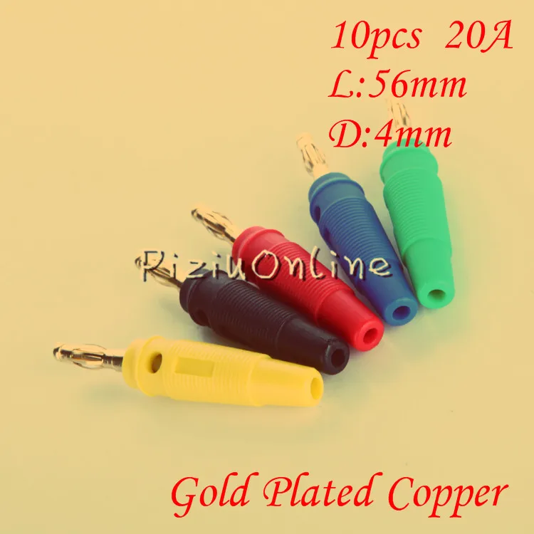 10pcs YT190 4mm Gold Plated Screwed Banana Plug Audio Speaker Amplifier The stereo plug Screw Fix Free shipping
10pcs YT190 4mm Gold Plated Screwed Banana Plug Audio Speaker Amplifier The stereo plug Screw Fix Free shipping