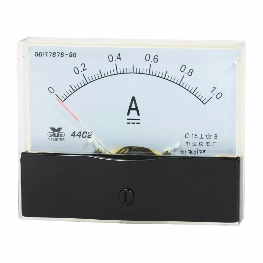 44C2 Analog DC Ammeter 0-1A Ammeter Mechanical Header Panel Meter Tester Amperemeter
44C2 Analog DC Ammeter 0-1A Ammeter Mechanical Header Panel Meter Tester Amperemeter