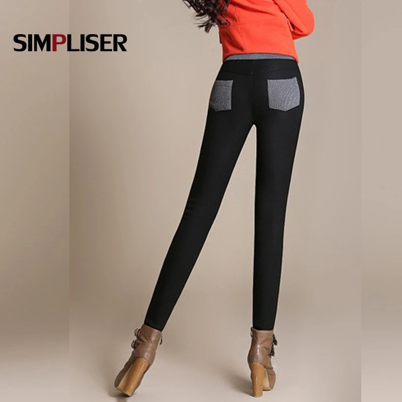 SIMPLISER 2018 Winter Women Elastic Wait Trousers Warm Velvet Female Stretch Pencil Pants Black Khaki Femme pantalon Leggings
SIMPLISER 2018 Winter Women Elastic Wait Trousers Warm Velvet Female Stretch Pencil Pants Black Khaki Femme pantalon Leggings