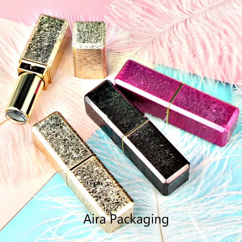 12.1mm Pink New Arrival High Class Empty lip balm tube Square Plastic Gold Lip Rouge Container Grey Lipstick Tubes 30Pcs/Lot
12.1mm Pink New Arrival High Class Empty lip balm tube Square Plastic Gold Lip Rouge Container Grey Lipstick Tubes 30Pcs/Lot
