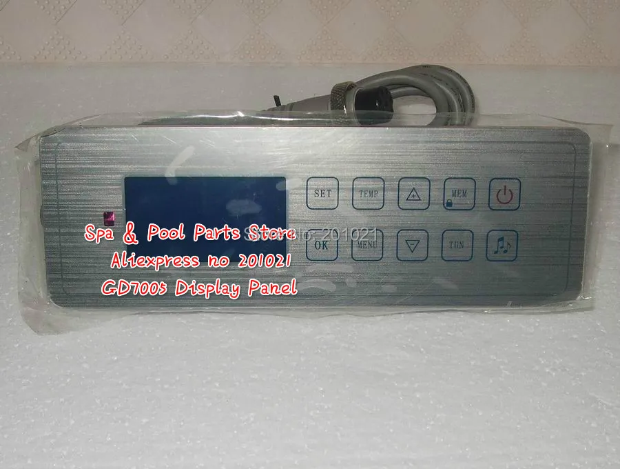 GD-7005 spa controller panel Replacement topside touchpad for the Atlantic, Sure, Sure 2, Sunset, Moonlight & Tiny hot tubs
GD-7005 spa controller panel Replacement topside touchpad for the Atlantic, Sure, Sure 2, Sunset, Moonlight & Tiny hot tubs