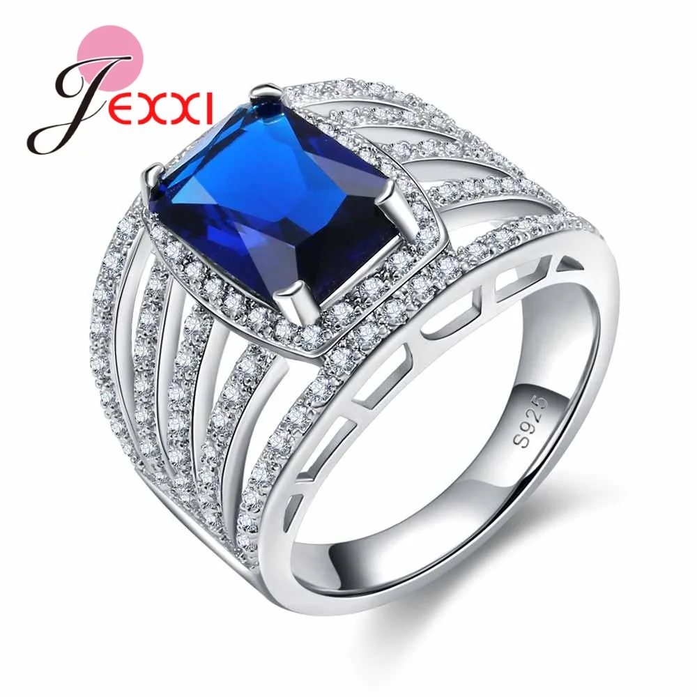 Antique Silver Jewelry Best Wedding Gift 925 Sterling Silver Blue Crystal Rings for Women Trendy Hollow Wide Female Anel
Antique Silver Jewelry Best Wedding Gift 925 Sterling Silver Blue Crystal Rings for Women Trendy Hollow Wide Female Anel