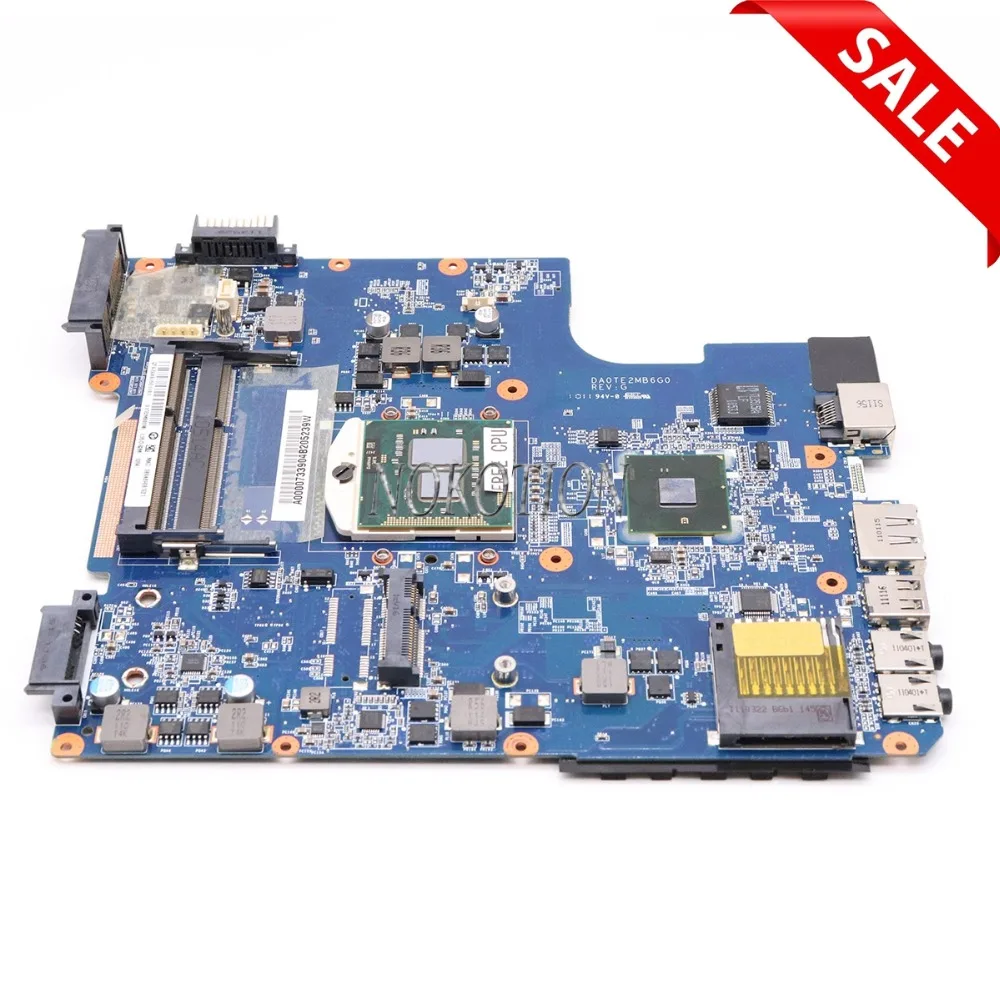 NOKOTION A000073390 DA0TE2MB6G0 REV G For toshiba satellite L640 L645 laptop motherboard HM55 HD graphics With i5 CPU Heatsink
NOKOTION A000073390 DA0TE2MB6G0 REV G For toshiba satellite L640 L645 laptop motherboard HM55 HD graphics With i5 CPU Heatsink