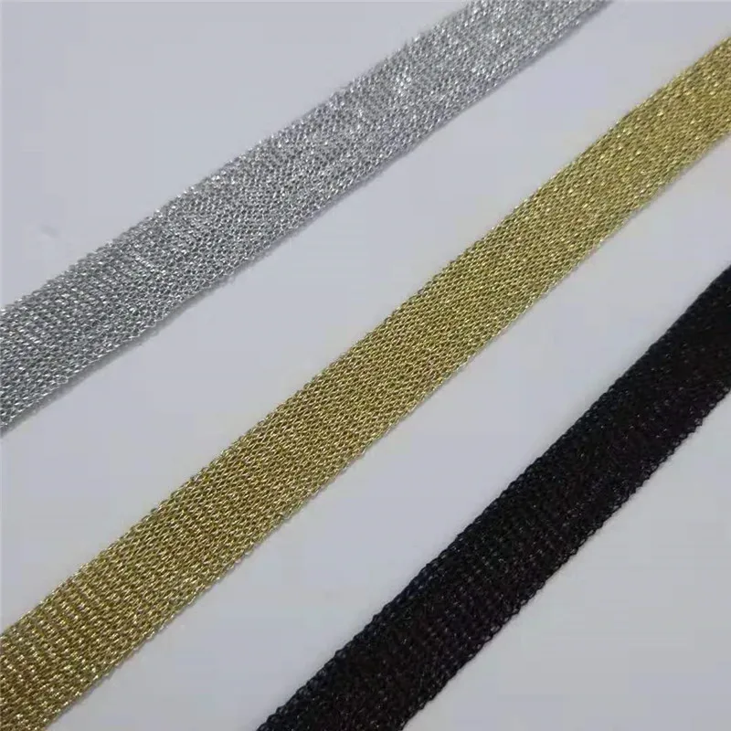 1cm Wide Mesh Tube Webbing Gold Mesh Webbing Black Mesh Ribbon Thin Silver Woven Webbing Tape Soft Polyester Webbing 10yards/lot
1cm Wide Mesh Tube Webbing Gold Mesh Webbing Black Mesh Ribbon Thin Silver Woven Webbing Tape Soft Polyester Webbing 10yards/lot
