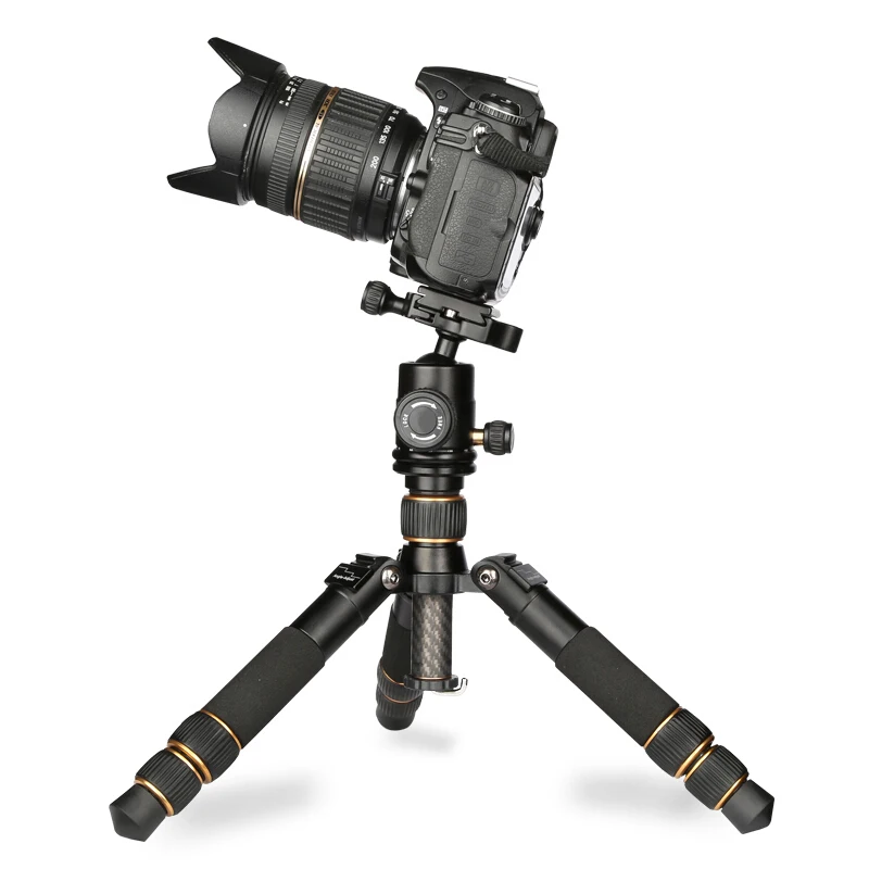 QZSD Q166C 20cm Fold Carbon Fiber Mini Table Tripod For Mobile Phone Camera flexible lightweight small slr camera tripod
QZSD Q166C 20cm Fold Carbon Fiber Mini Table Tripod For Mobile Phone Camera flexible lightweight small slr camera tripod