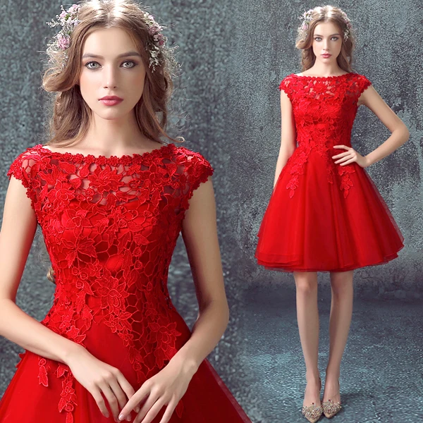 s 2016 new arrival stock maternity plus size bridal gown evening dress short graduation graduated sexy red lace 7187
s 2016 new arrival stock maternity plus size bridal gown evening dress short graduation graduated sexy red lace 7187