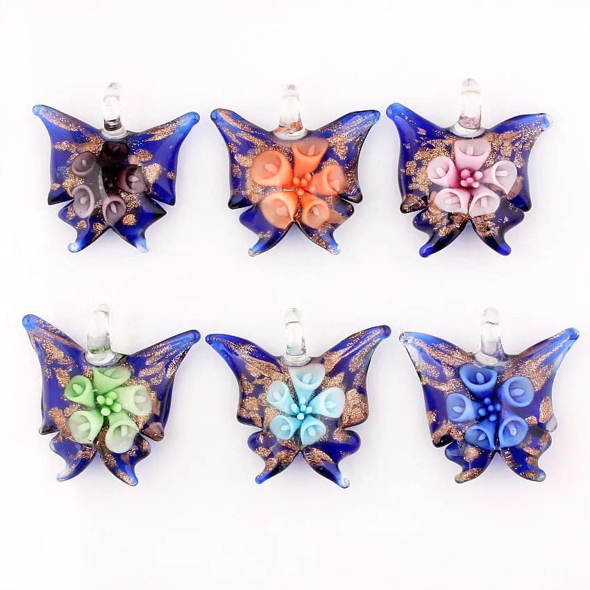 Qianbei Wholesale 6pcs Handmade Murano Lampwork Glass Flower Butterfly Pendant For Necklace Hot Sale Jewelry Women Gifts
Qianbei Wholesale 6pcs Handmade Murano Lampwork Glass Flower Butterfly Pendant For Necklace Hot Sale Jewelry Women Gifts