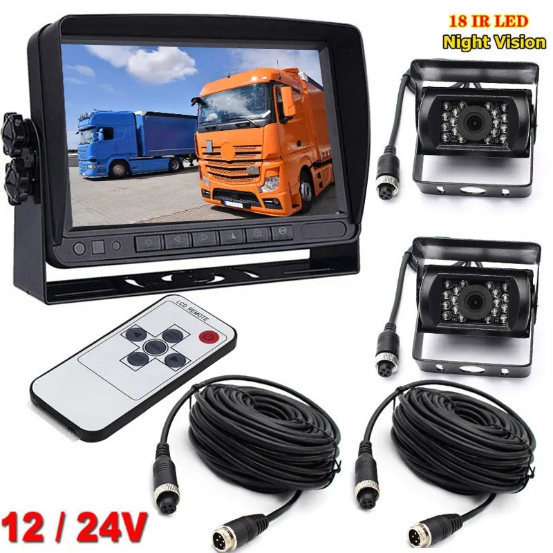 4-контактный автомобильный ЖК-монитор 12-24 в 7 "+ 2x 18LEDs ночное видение Водонепроницаемая резервная камера заднего вида для RV, грузовика, автобу...
4-контактный автомобильный ЖК-монитор 12-24 в 7 "+ 2x 18LEDs ночное видение Водонепроницаемая резервная камера заднего вида для RV, грузовика, автобу...