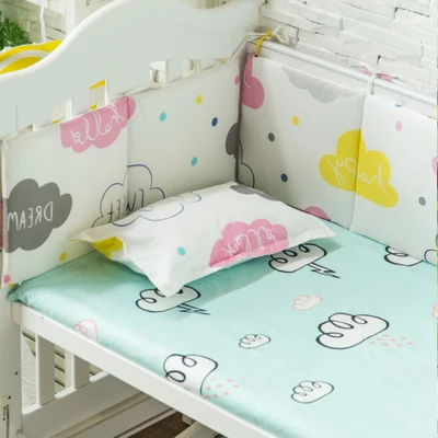 5 pcs/set New Design Baby Bedding Set Cartoon Cotton Crib Bedding Set Thicken & Straight Crib Protect Bumpers Pad Baby Bed Set
5 pcs/set New Design Baby Bedding Set Cartoon Cotton Crib Bedding Set Thicken & Straight Crib Protect Bumpers Pad Baby Bed Set