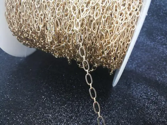 MYLONGINGCHARM Bulksale-Oval Loop Chain Soldered links-10 Feet champagne gold plating over Brass Chain-F1344JIN
MYLONGINGCHARM Bulksale-Oval Loop Chain Soldered links-10 Feet champagne gold plating over Brass Chain-F1344JIN