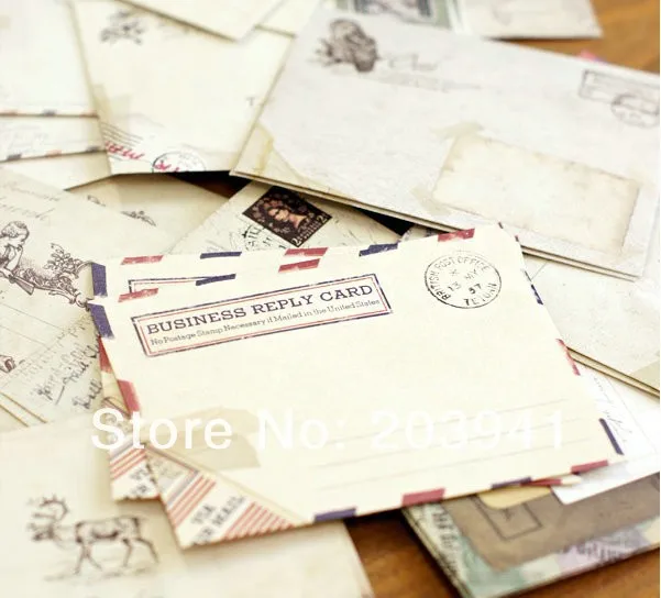 240pcs/lot Vintage European style Cute Mini Envelopes Style For Card Scrapbooking Gift | Канцтовары для офиса и дома