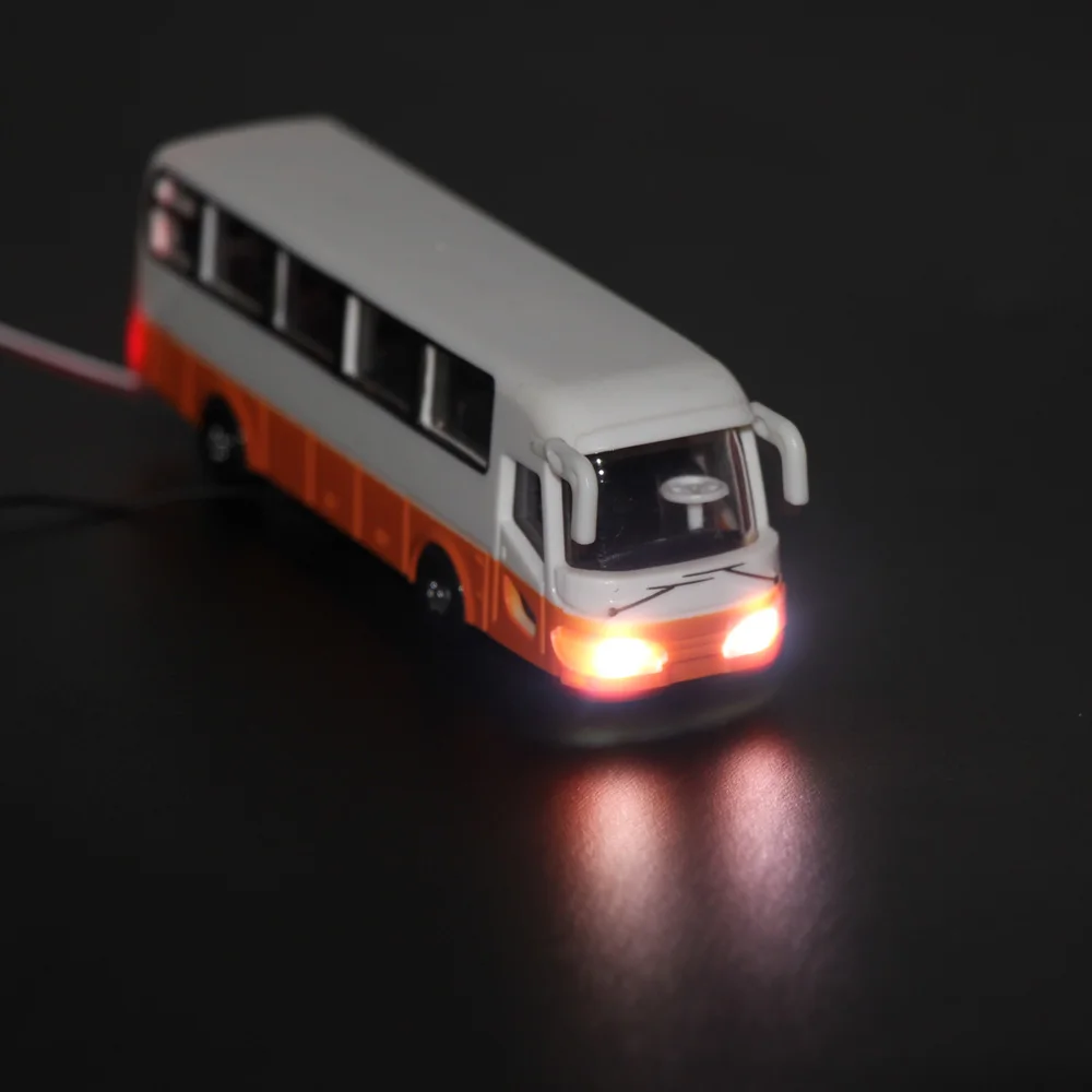 2pcs HO TT scale 1:100 Model Bus Model Lighted Bus With 12V LED Lights for Railroad Layout EBS10001
2pcs HO TT scale 1:100 Model Bus Model Lighted Bus With 12V LED Lights for Railroad Layout EBS10001