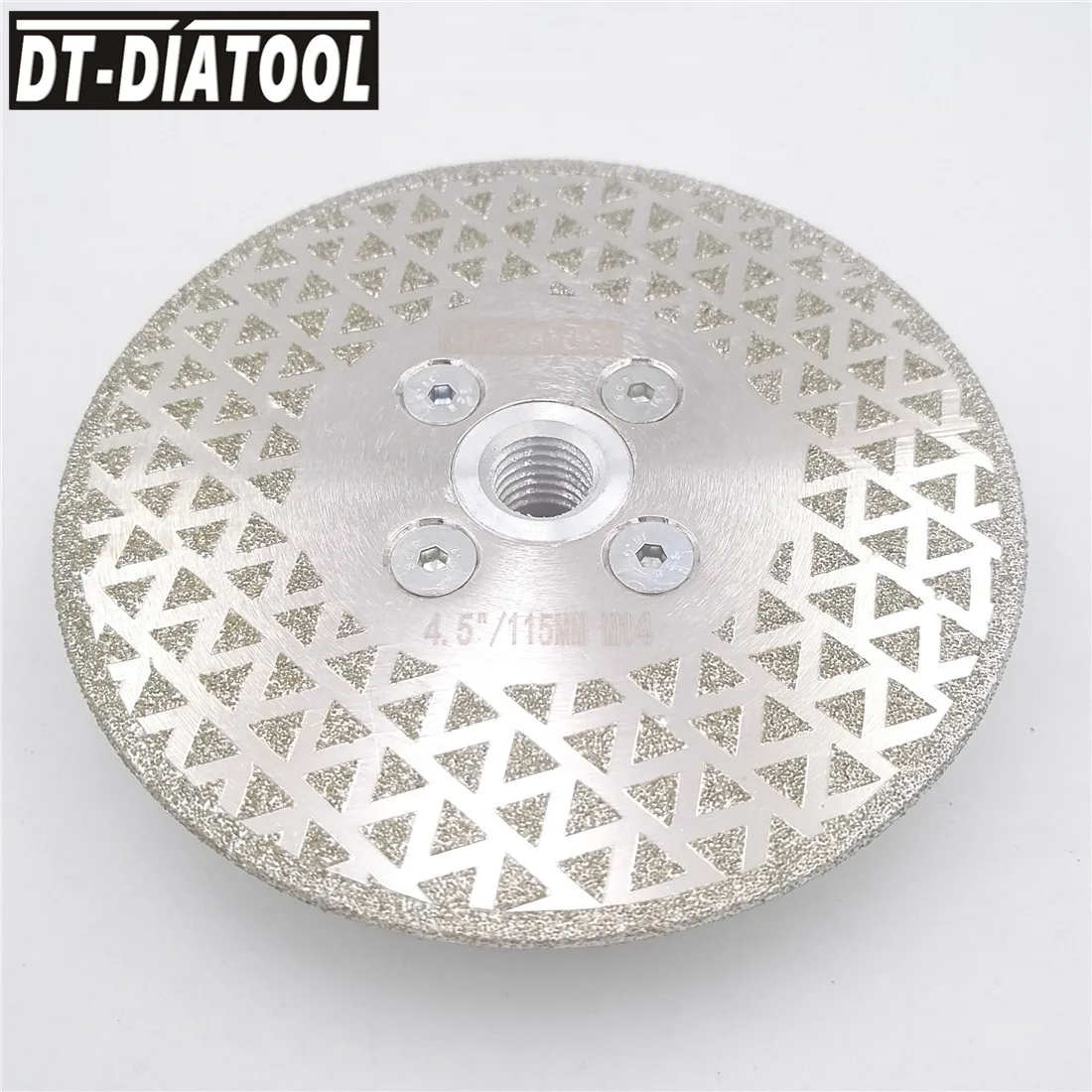 DT-DIATOOL 1pc Electroplated Diamond Cutting Disc Grinding Wheel Both Side Coated Saw Blade for stone Granite Marble 115mm/4.5"
DT-DIATOOL 1pc Electroplated Diamond Cutting Disc Grinding Wheel Both Side Coated Saw Blade for stone Granite Marble 115mm/4.5"