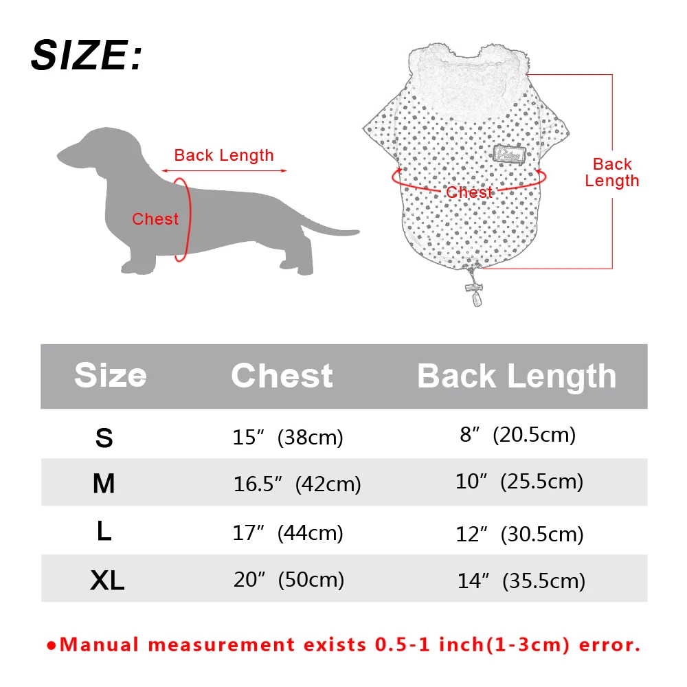 WarmPet Dog Clothing Ropa Para Perros S M L XL Clothes For Dogs Winter Small Dog Coat Jacket Hooded Cat Puppy Chihuahua
WarmPet Dog Clothing Ropa Para Perros S M L XL Clothes For Dogs Winter Small Dog Coat Jacket Hooded Cat Puppy Chihuahua