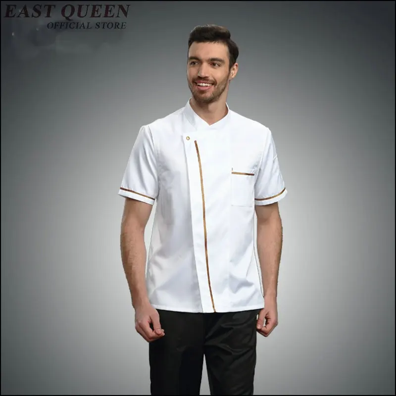 Chef uniform jacket cook clothes men short sleeve cooks clothing restaurant hotel white uniform clothing food service AA3496
Chef uniform jacket cook clothes men short sleeve cooks clothing restaurant hotel white uniform clothing food service AA3496