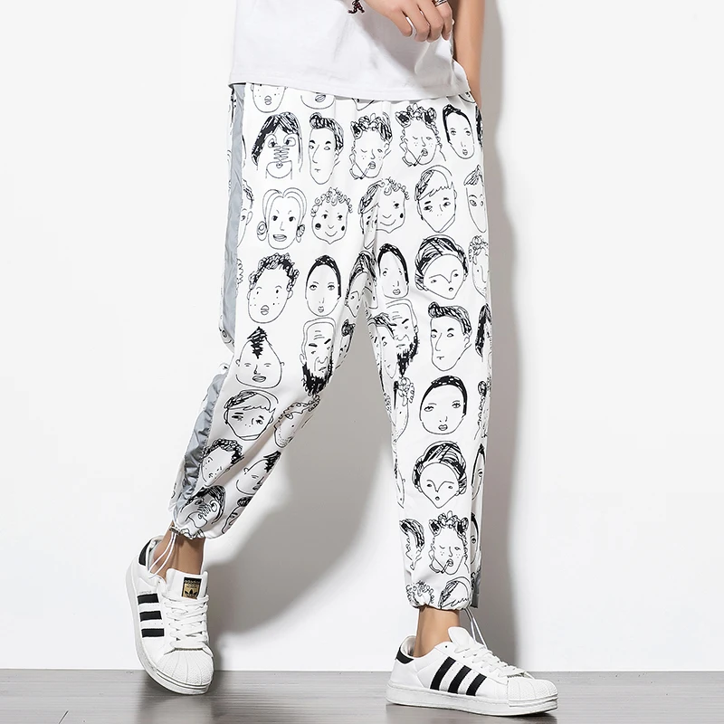 Men Cartoon Character Black and white Square Men Joggers Ankle Length Sarouel Homme Casual Pants
Men Cartoon Character Black and white Square Men Joggers Ankle Length Sarouel Homme Casual Pants