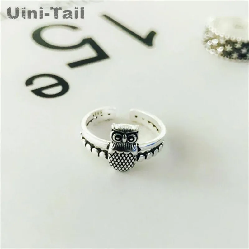 Кольцо Uini-Tail, открытое из стерлингового серебра 925 пробы, в стиле ретро, с изображением старой совы, ED302
Кольцо Uini-Tail, открытое из стерлингового серебра 925 пробы, в стиле ретро, с изображением старой совы, ED302