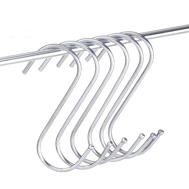 6Pcs/set Stainless Steel Round S Shaped Hooks House Kitchen Pot Pan Hanger Clothes Storage Rack Tool
6Pcs/set Stainless Steel Round S Shaped Hooks House Kitchen Pot Pan Hanger Clothes Storage Rack Tool