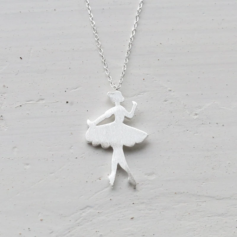 Daisies Fashion Pure 925 Sterling Silver Lovely Dancing Girl Pendant Necklace Princess Ballet Statement Necklace Jewelry
Daisies Fashion Pure 925 Sterling Silver Lovely Dancing Girl Pendant Necklace Princess Ballet Statement Necklace Jewelry