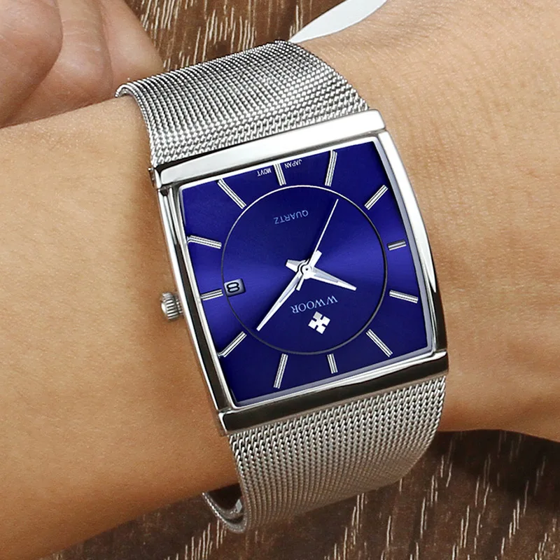 2019 New Fashion Simple Men Watch Waterproof Blue Square Casual Quartz Watches Men with Date Wristwatch Zegarek Luminous whatch
2019 New Fashion Simple Men Watch Waterproof Blue Square Casual Quartz Watches Men with Date Wristwatch Zegarek Luminous whatch