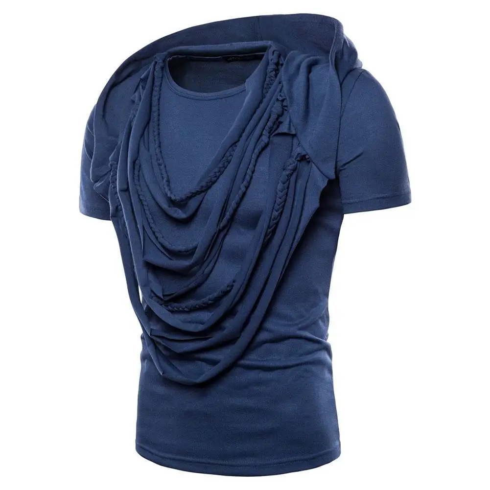 2019 Men Fashion Summer Hip Hop T Shirt Solid Braided Rope Ruffle Short Sleeve O-neck Mens Casual Loose Hoodies T-Shirt Clothing
2019 Men Fashion Summer Hip Hop T Shirt Solid Braided Rope Ruffle Short Sleeve O-neck Mens Casual Loose Hoodies T-Shirt Clothing